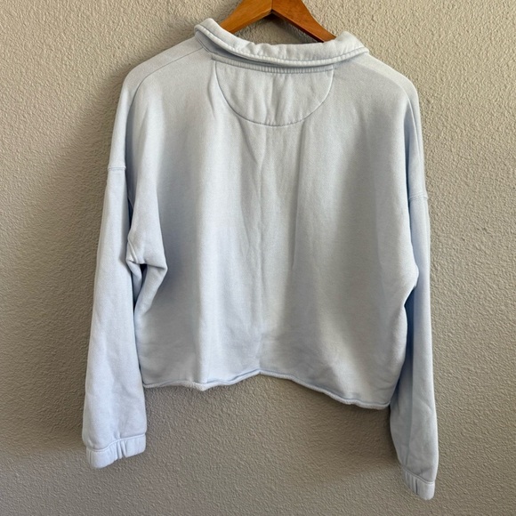 Aerie Fleece of Mind Cropped Polo Sweatshirt Size Medium - Picture 5 of 6
